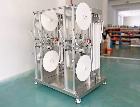 500 조각/분 10 칼 절단 2400kgs 무게 고속 종이 마시는 밀짚 만들기 기계